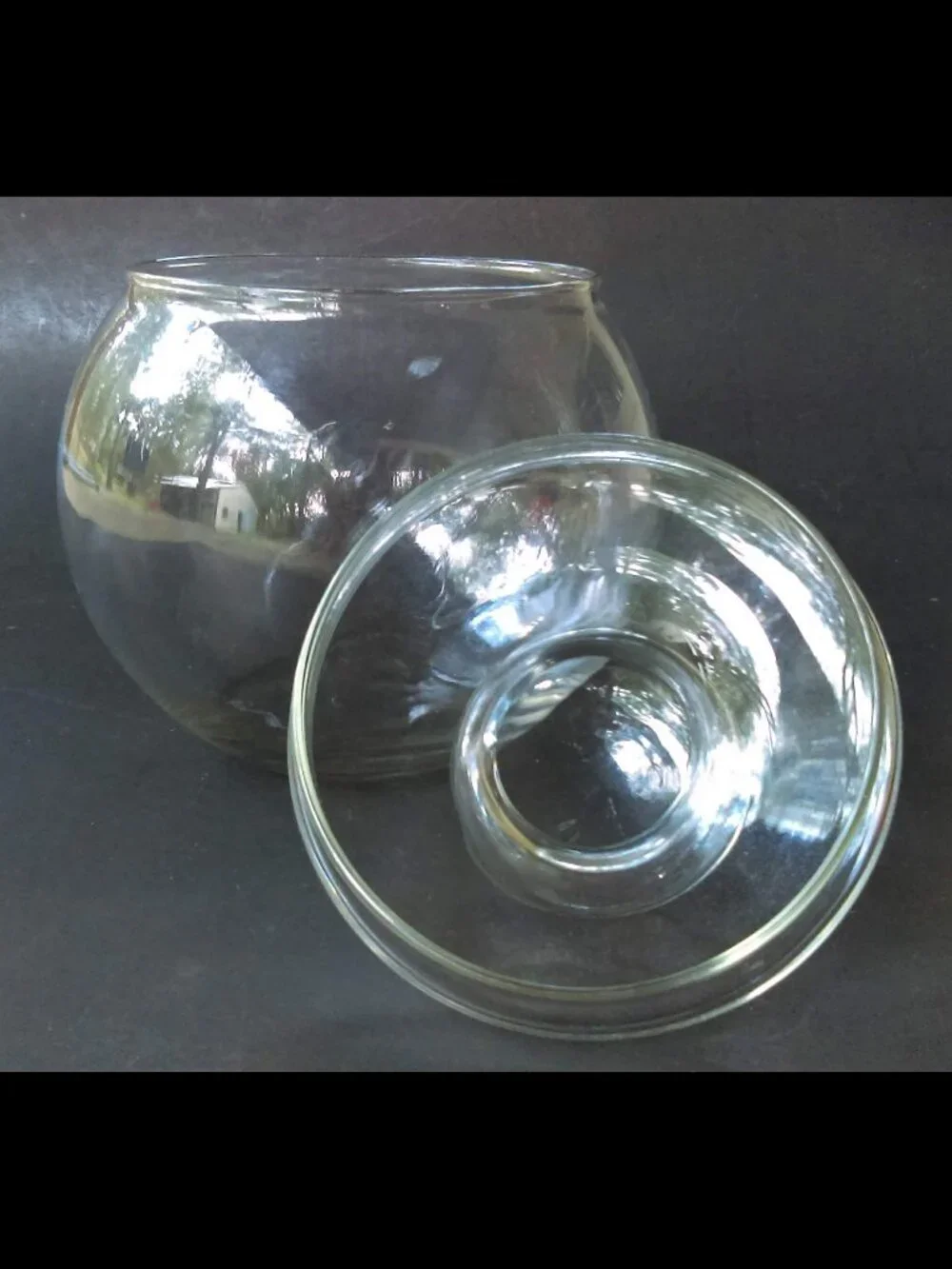 Clear Glass Round Cookie Candy Jar Apothecary Wedding Display Candy Bar with Lid